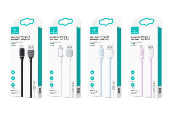USAMS καλώδιο Micro USB σε USB US-SJ597, 10W, 1m, μαύρο