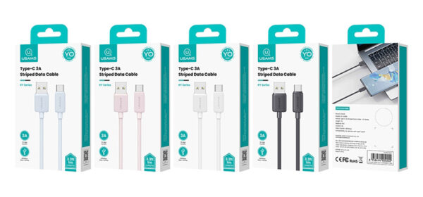 USAMS καλώδιο USB-C σε USB US-SJ688, 15W, 480Mbps, 1m, ροζ