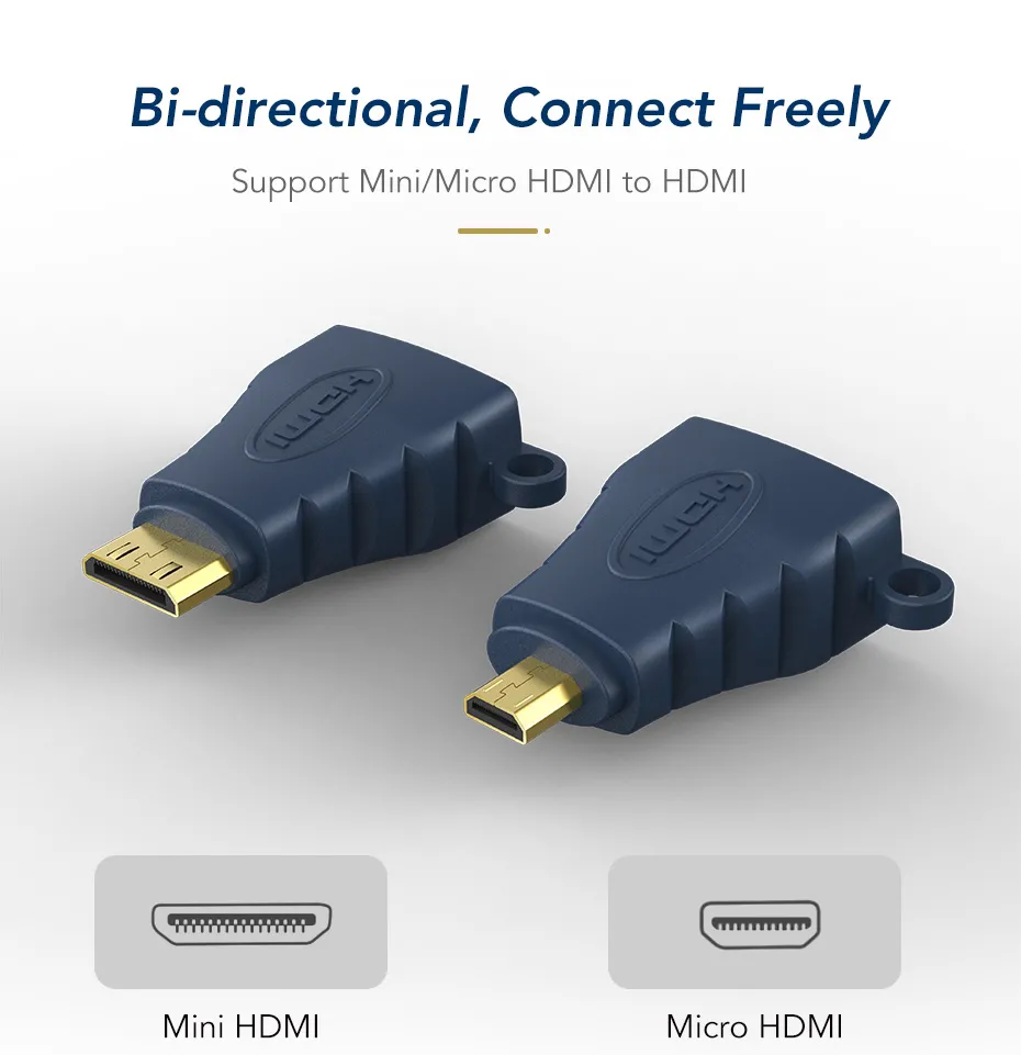CABLETIME αντάπτορας micro HDMI σε HDMI HA16R, 4K/60Hz, μπλε
