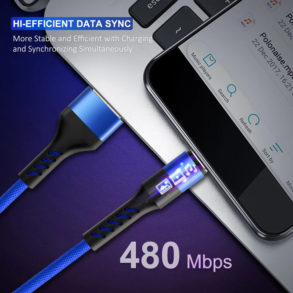 CABLETIME καλώδιο USB-C σε USB CT-C160-PU32-CMAM, 2.4A, 480Mbps, 1m, μπλε