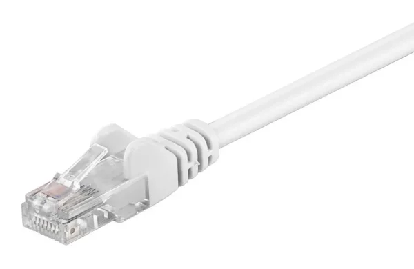 GOOBAY καλώδιο δικτύου 68500, CAT 5e U/UTP, 100 MHz, CCA, 0.5m, λευκό
