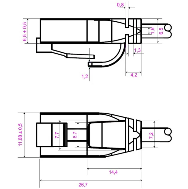 GOOBAY καλώδιο δικτύου 71547, CAT 6 U/UTP, slim, copper, 250MHz, 0.15m, μαύρο