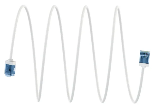 GOOBAY καλώδιο δικτύου 74286, CAT 6A U/UTP, ultra slim, copper, 500MHz, 1m, λευκό