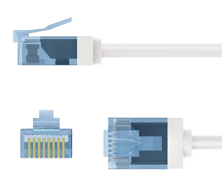 GOOBAY καλώδιο δικτύου 74300, CAT 6A U/UTP, ultra slim, copper, 500MHz, 7.5m, λευκό