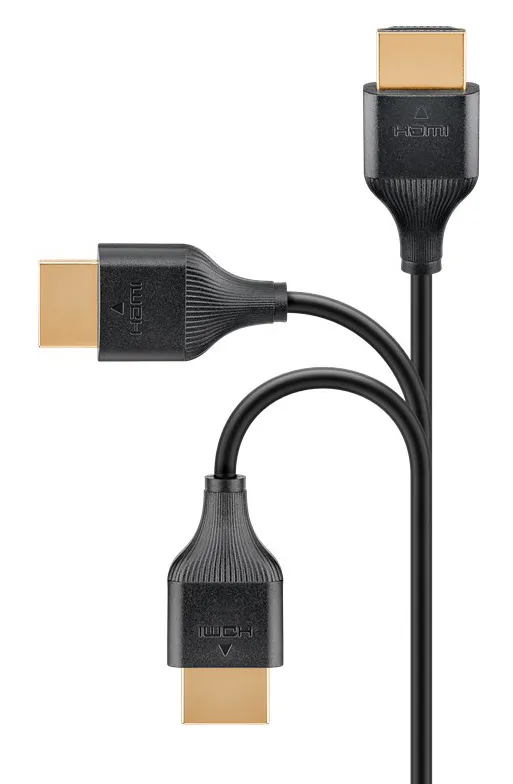 GOOBAY καλώδιο HDMI 75296 με Ethernet, slim, 4K/60Hz, 18 Gbps, 5m, μαύρο