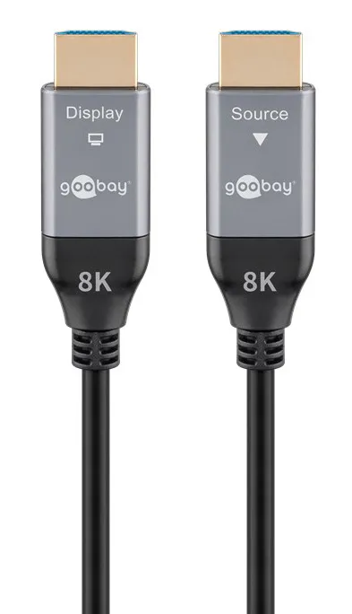 GOOBAY καλώδιο HDMI 2.1 76277 με Ethernet, 8K/60Hz, 48 Gbps, 40m, μαύρο