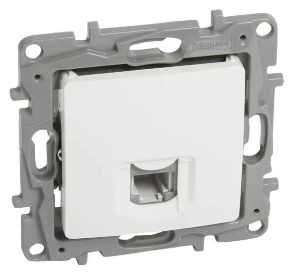 LEGRAND πρίζα RJ11 764569, λευκή