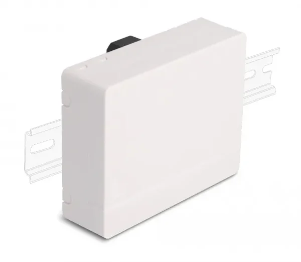DELOCK κυτίο σύνδεσης οπτικών ινών 87141, ράγας, 4x SC Simplex/LC Dublex