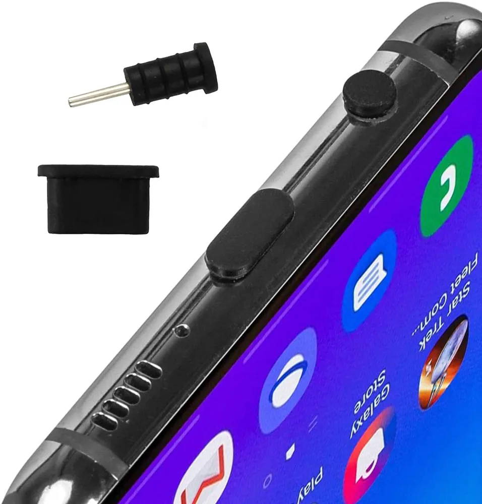 Σετ καλύμματα προστασίας για θύρα USB-C & 3.5mm AK327, μαύρο, 10τμχ