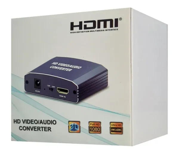POWERTECH HDMI audio extractor CAB-H181, 4K/60Hz, γκρι