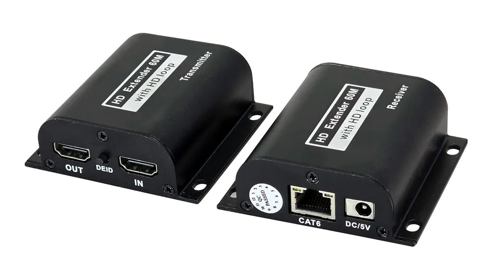 POWERTECH HDMI video extender CAB-H190 μέσω καλωδίου RJ45, 1080p/60Hz, έως 60m