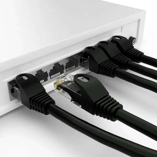 POWERTECH καλώδιο δικτύου CAB-N403, Cat 6 U/UTP, CCA, 250Hz, 1m, μαύρο