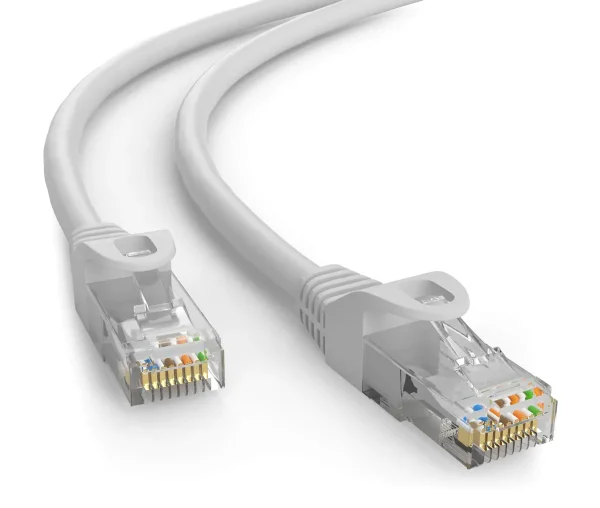 POWERTECH καλώδιο δικτύου CAB-N414-5, Cat 6 U/UTP, CCA, 250Hz, 0.5m, γκρι, 5τμχ