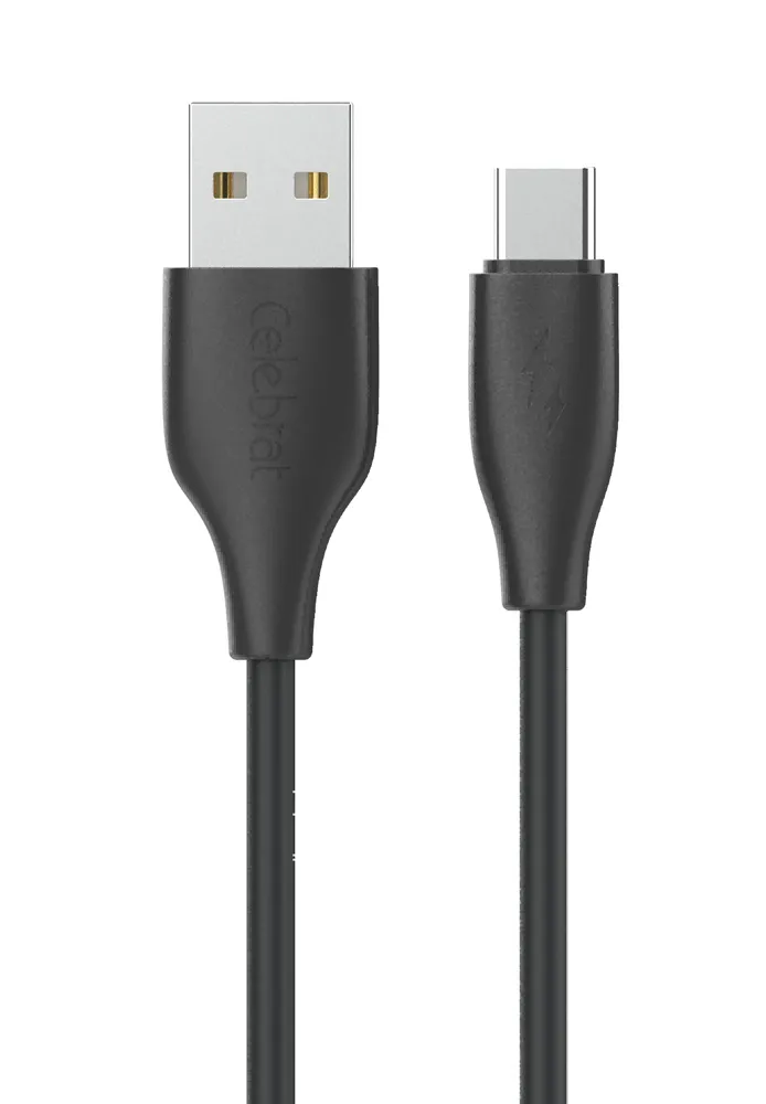 CELEBRAT καλώδιο USB-C σε USB CB-31A, 3A, 480Mbps, 1m, μαύρο
