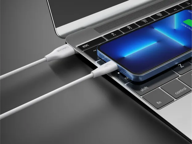 CELEBRAT καλώδιο USB-C σε USB CB-31A, 3A, 480Mbps, 1m, λευκό
