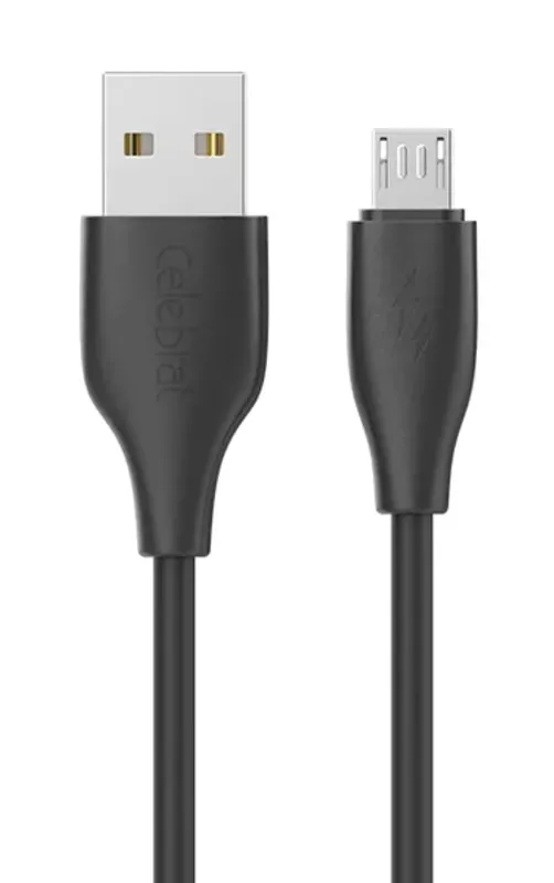 CELEBRAT καλώδιο micro USB σε USB CB-31, 3A, 480Mbps, 1m, μαύρο