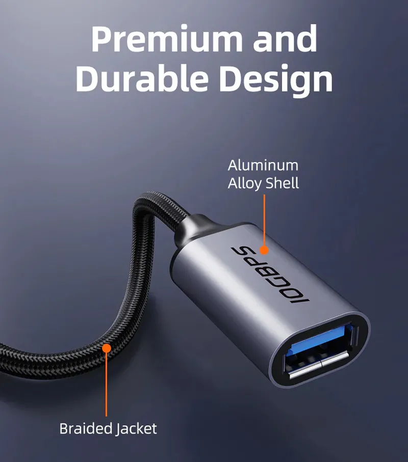 CABLETIME αντάπτορας USB-C σε USB CT-CMAF10-AGL, 10Gbps, γκρι