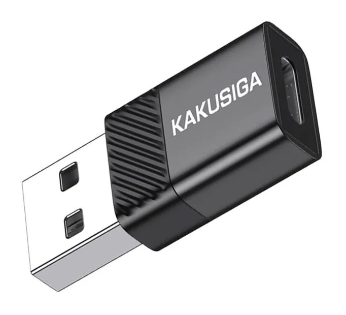 KAKUSIGA αντάπτορας USB-C σε USB KSC-1407, 480Mbps, 60W, μαύρος