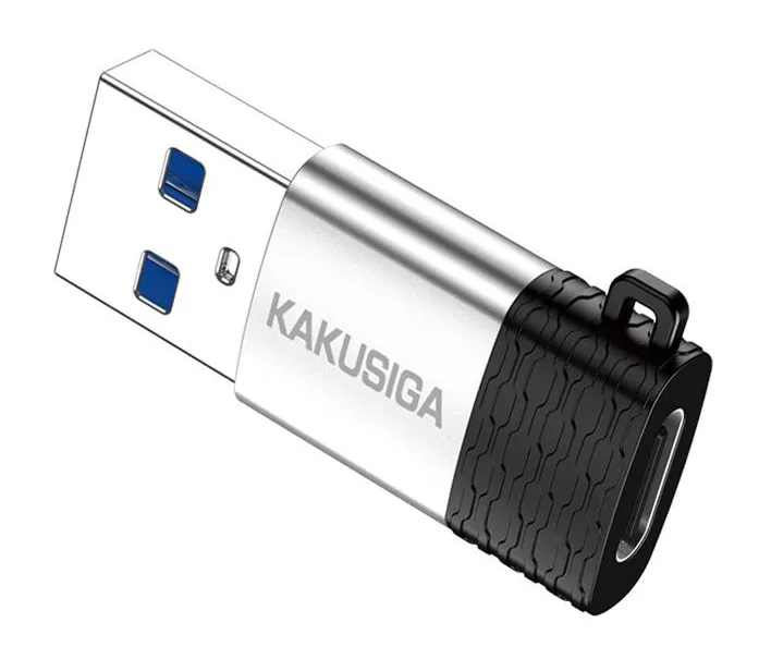 KAKUSIGA αντάπτορας USB-C σε USB KSC-1421, 5Gbps, 18W, γκρι