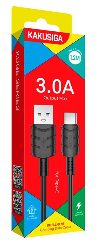 KAKUSIGA καλώδιο USB-C σε USB KSC-710, 3A, 480Mbps, 1.2m, μαύρο