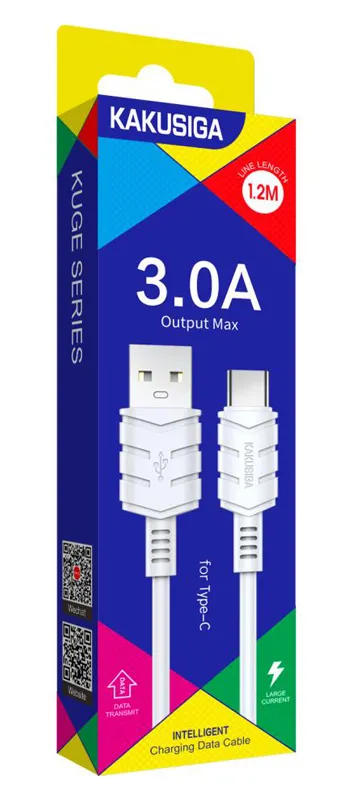 KAKUSIGA καλώδιο USB-C σε USB KSC-710, 3A, 480Mbps, 1.2m, λευκό