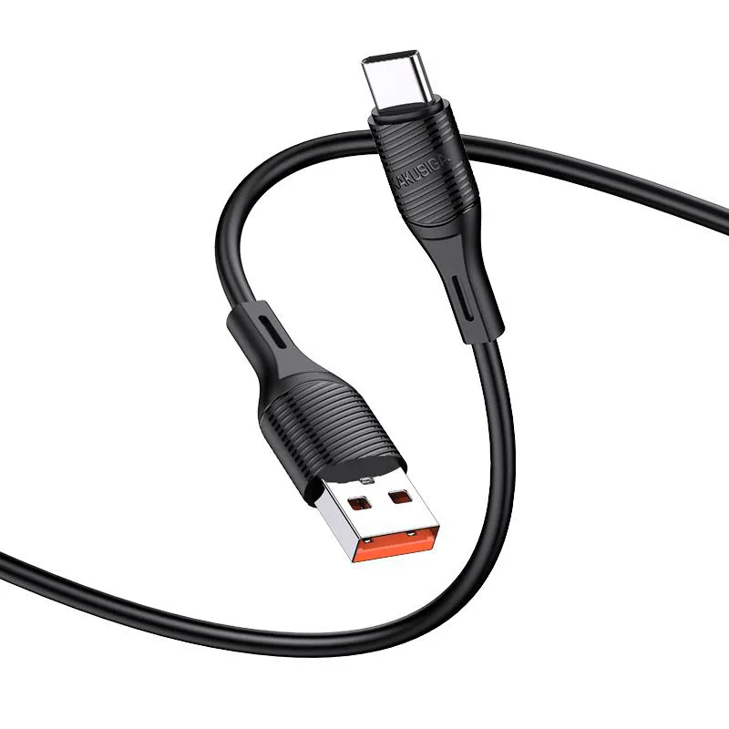 KAKUSIGA καλώδιο USB-C σε USB KSC-953, σιλικόνης, 3A, 480Mbps, 1m, μαύρο