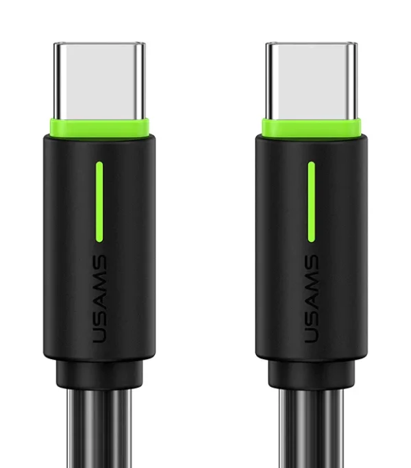 USAMS καλώδιο USB-C US-SJ734, 60W, 480Mbps, 1m, μαύρο