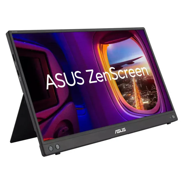ASUS Monitor ZenScreen MB16AHV 15.6″ FHD 5ms IPS, Portable USB Monitor, USB-C, HDMI, 3YearsW
