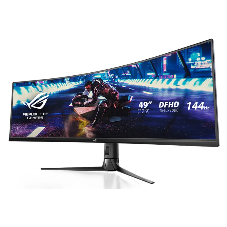 ASUS Monitor ROG STRIX XG49VQ 49″ 3840x1080 144Hz, HDMI, DisplayPort, FreeSync 2 HDR, Height Adjustable, 3YearsW
