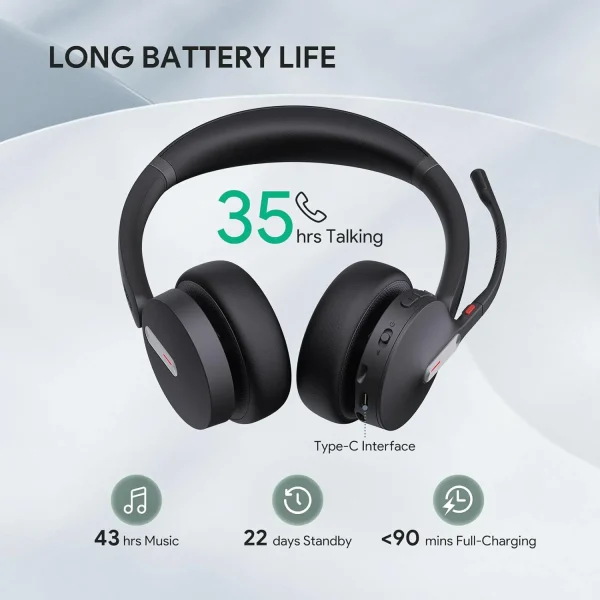 YEALINK Bluetooth Headset BH70 Dual Stereo