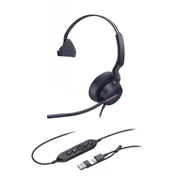 YEALINK HEADSET UH46 MONO TEAMS USB C / A