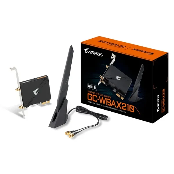 GIGABYTE Wireless PCIe Wi-Fi 6 GC-WBAX210 ,2400Mbps