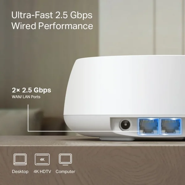 TP-LINK Deco BE25 Wi-Fi 7 Whole Home Mesh System 3 Pack