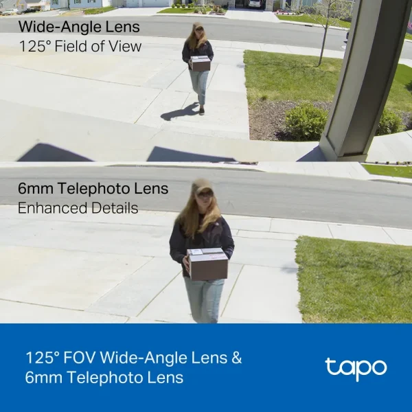 TP-LINK Wi-Fi Camera Tapo C246D 2k Indoor / Outdoor Dual Lens Pan / Tilt