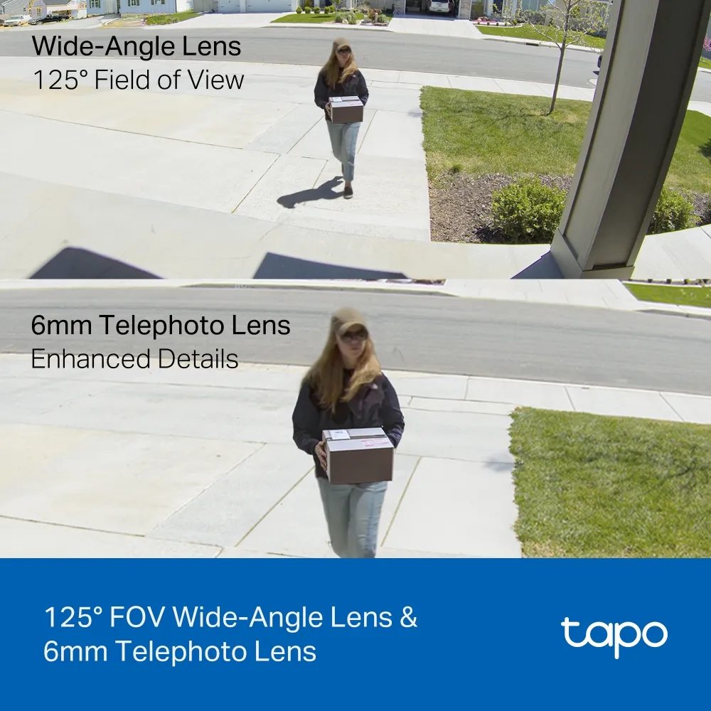 TP-LINK Wi-Fi Camera Tapo C246D 2k Indoor / Outdoor Dual Lens Pan / Tilt