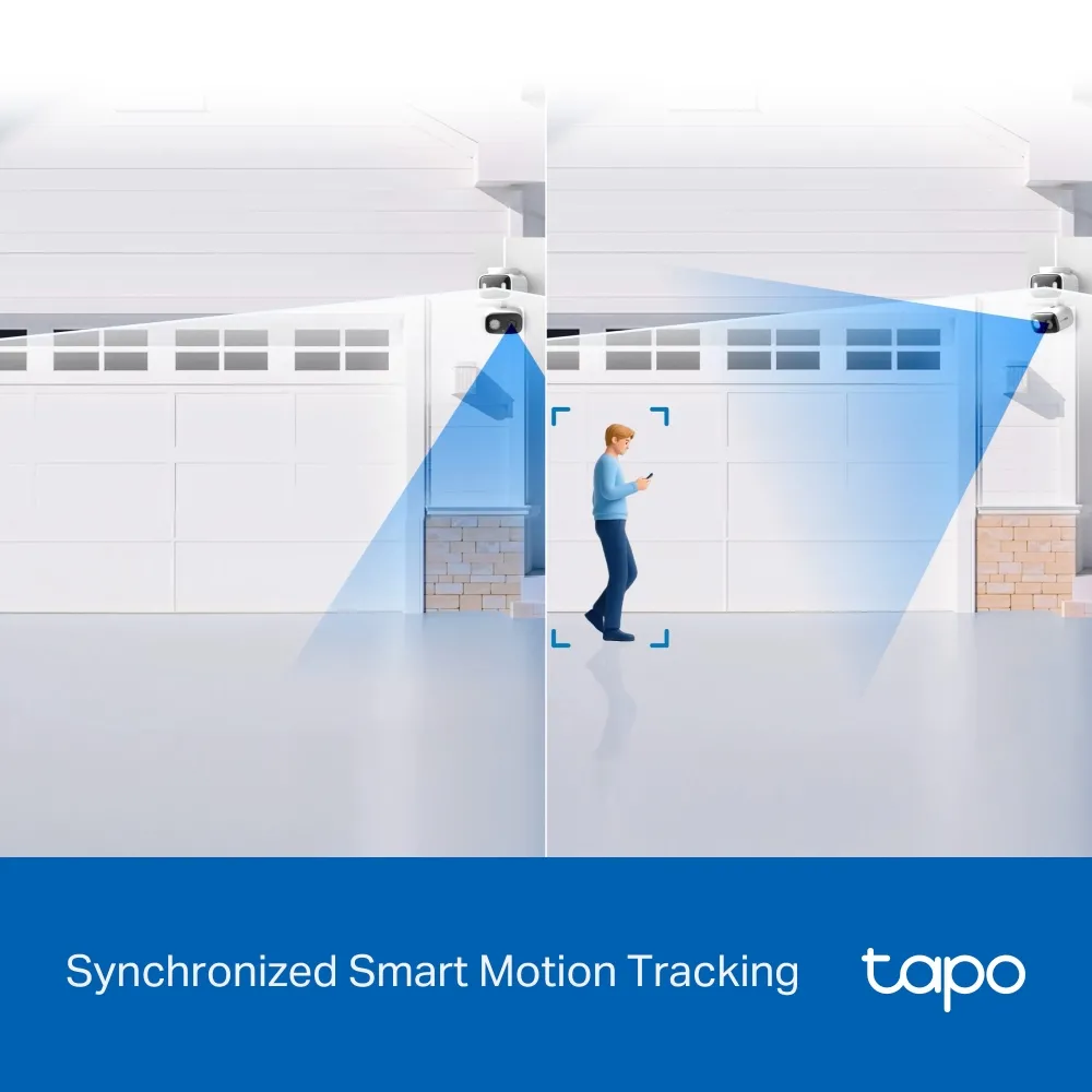 TP-LINK Wi-Fi Camera Tapo C246D 2k Indoor / Outdoor Dual Lens Pan / Tilt