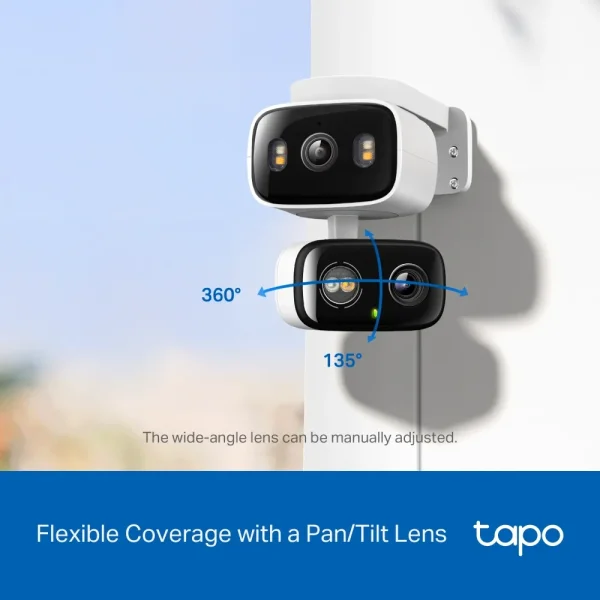 TP-LINK Wi-Fi Camera Tapo C246D 2k Indoor / Outdoor Dual Lens Pan / Tilt
