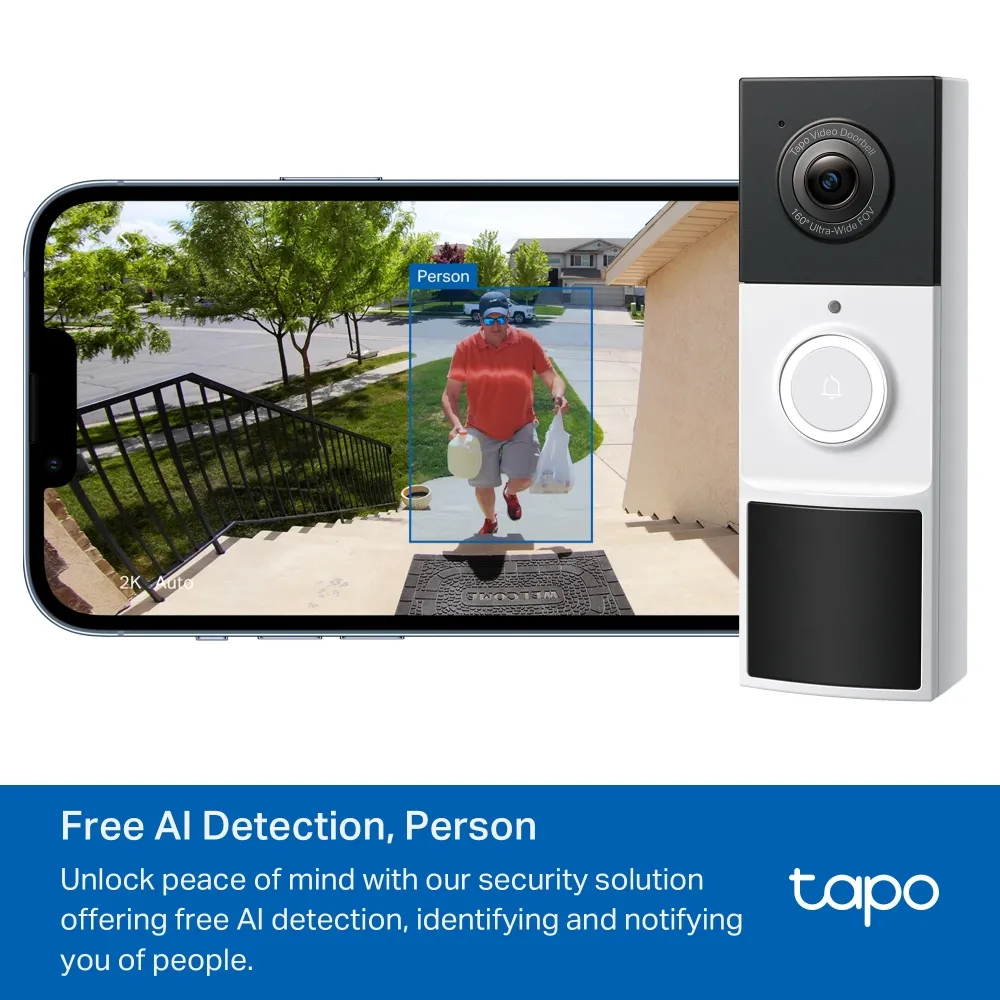TP-LINK Wi-Fi Doorbell Tapo D210 with Chime