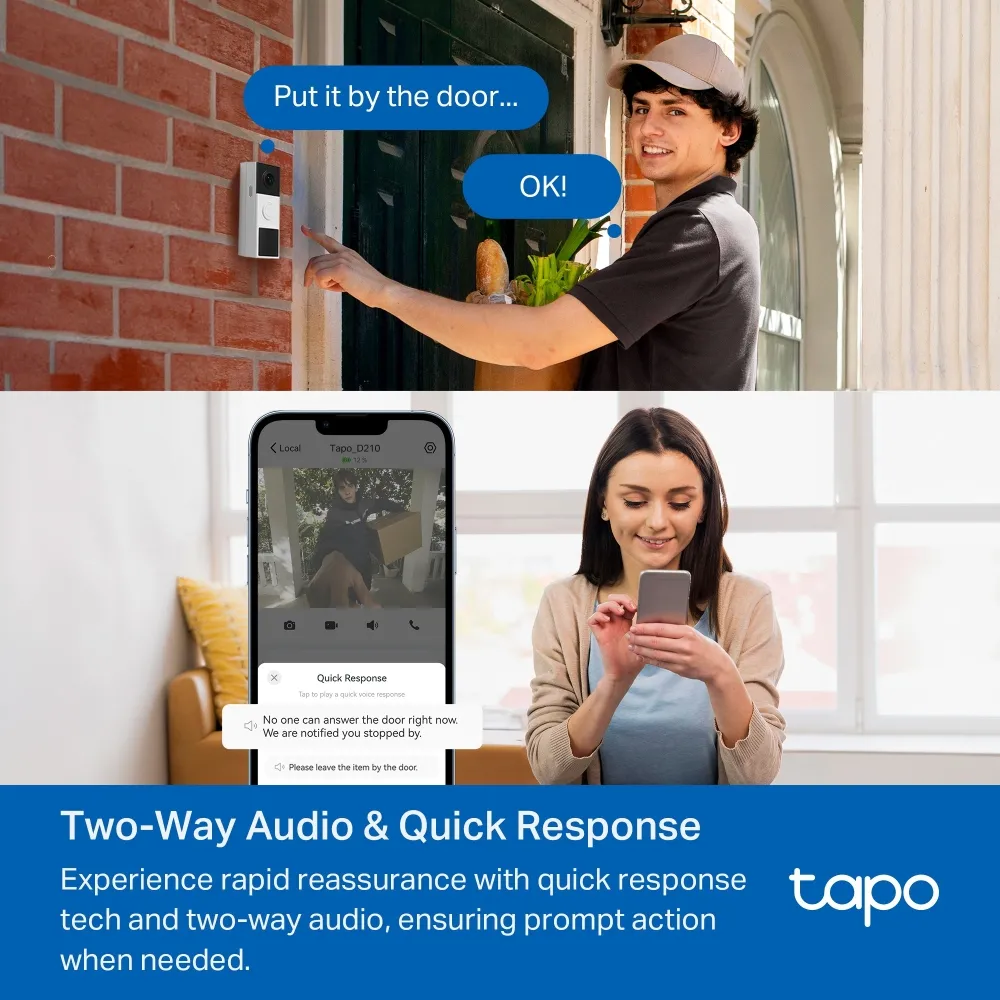 TP-LINK Wi-Fi Doorbell Tapo D210 with Chime