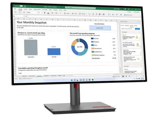 LENOVO Monitor ThinkVision P27q-30 27″ QHD IPS, HDMi,Display Port, USB, Height adjustable,3YearsW