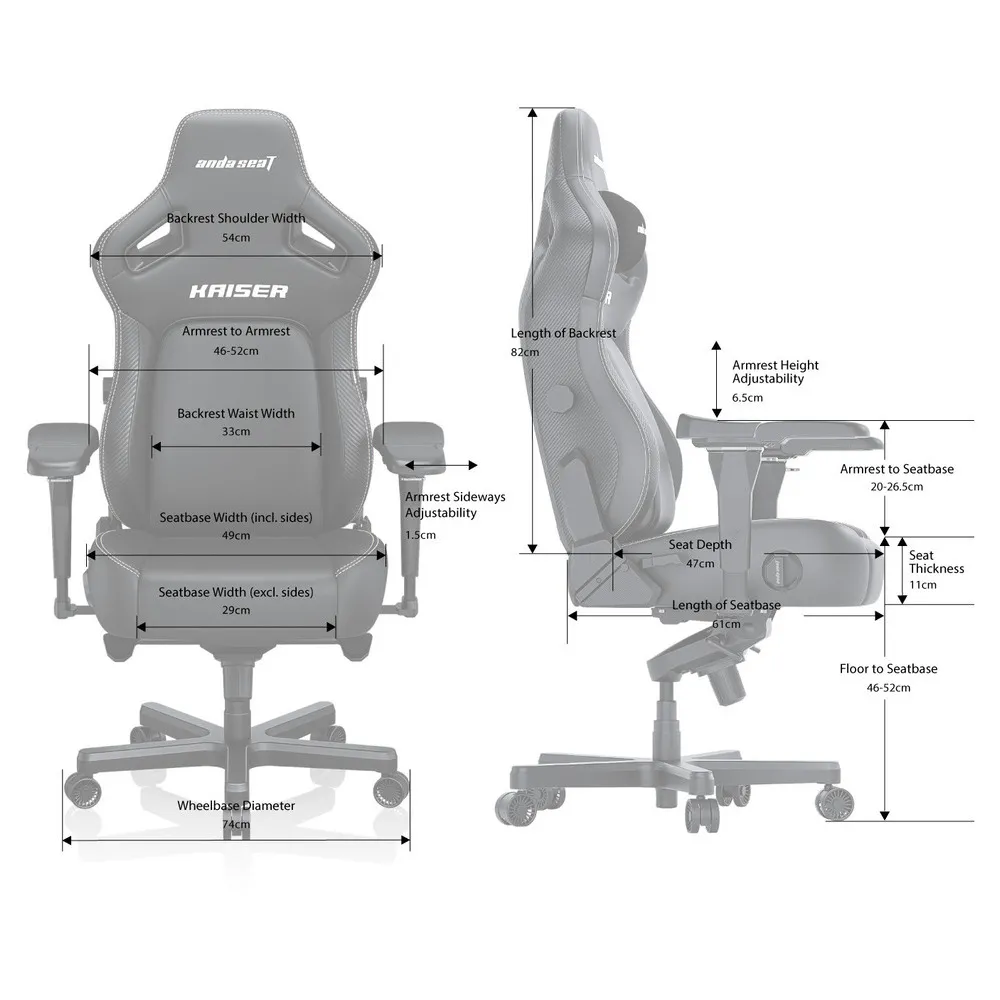 ANDA SEAT Gaming Chair KAISER-4 Large Pink
