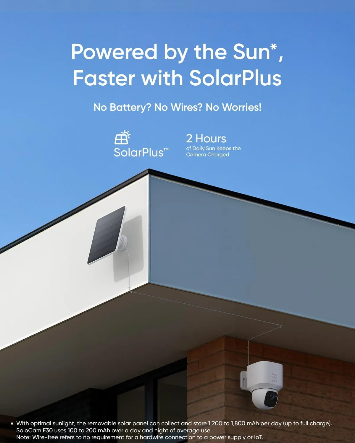 ANKER Eufy Camera SoloCam E30 2K Solar Panel Pan Tilt
