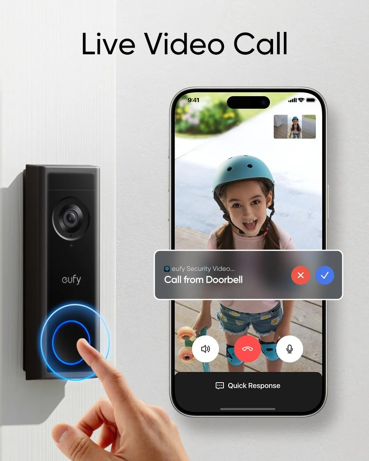 ANKER Eufy Doorbel C31 2K with Battery or Wired