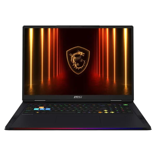 MSI Laptop Raider 18 HX AI A2XWIG 18″ 3840x2400 MiniLED 120Hz / U9- 285HX / 64 GB / 2x2TB SSD NVMe PCIe / NVidia GeForce RTX 5080 16 GB / Windows 11 Pro / 2Y / Core Black