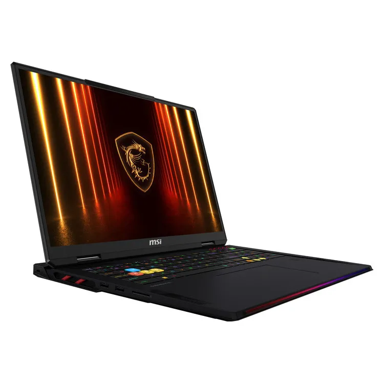 MSI Laptop Raider 18 HX AI A2XWIG 18″ 3840x2400 MiniLED 120Hz / U9- 285HX / 64 GB / 2x2TB SSD NVMe PCIe / NVidia GeForce RTX 5080 16 GB / Windows 11 Pro / 2Y / Core Black