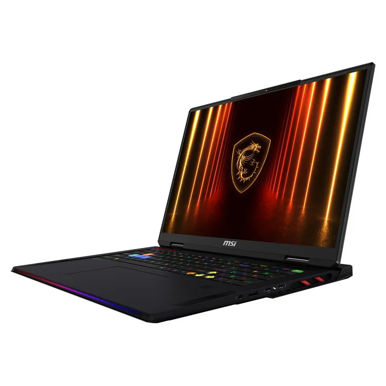 MSI Laptop Raider 18 HX AI A2XWIG 18″ 3840x2400 MiniLED 120Hz / U9- 285HX / 64 GB / 2x2TB SSD NVMe PCIe / NVidia GeForce RTX 5080 16 GB / Windows 11 Pro / 2Y / Core Black