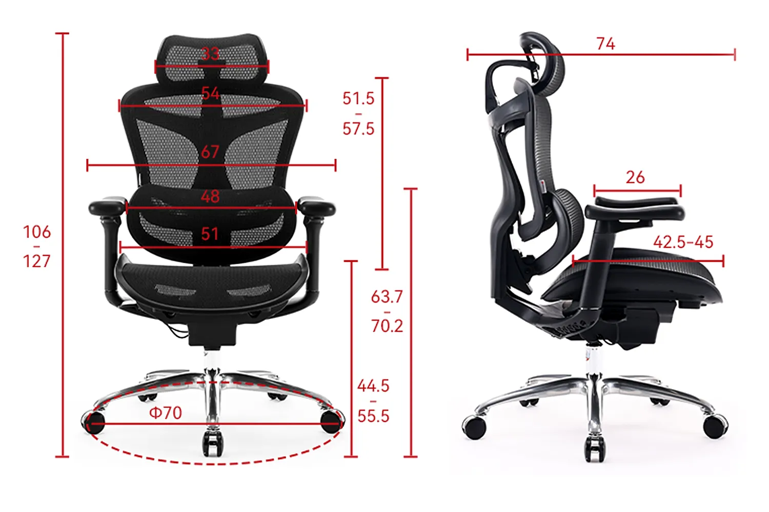 SIHOO ERGONOMIC CHAIR DORO C300 BLACK