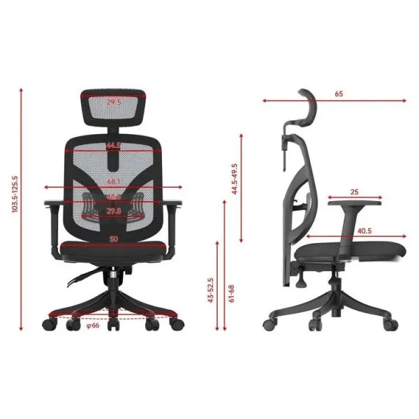 SIHOO ERGONOMIC CHAIR M56 BLACK