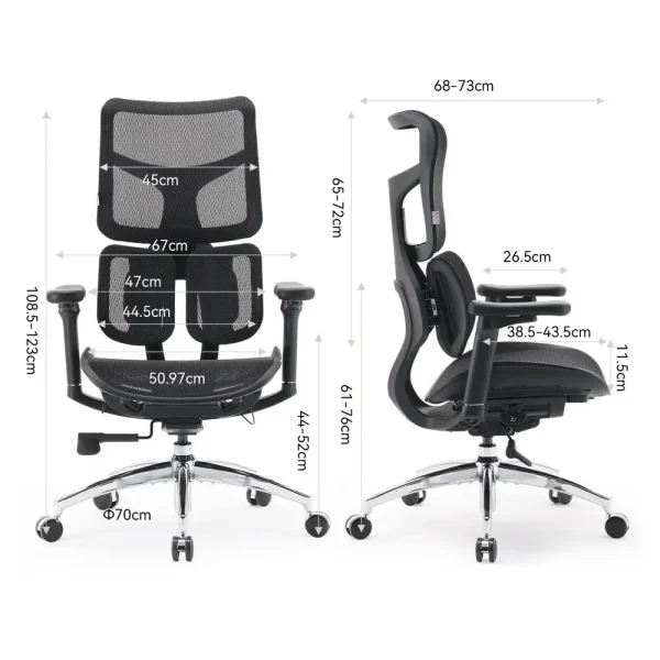 SIHOO ERGONOMIC CHAIR DORO S100 BLACK
