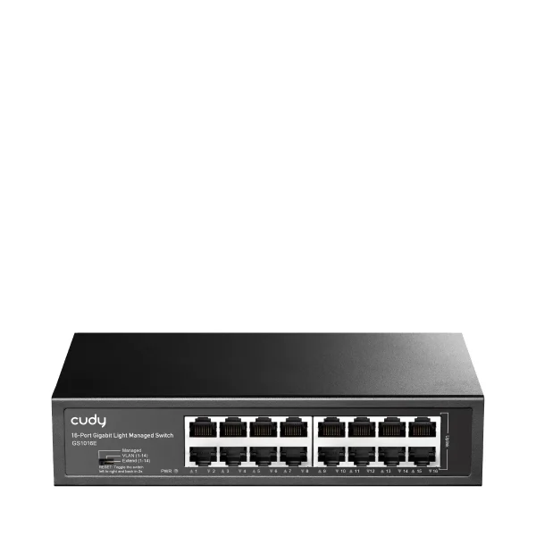 CUDY Switch GS1016E 16-Port Gigabit Light Managed